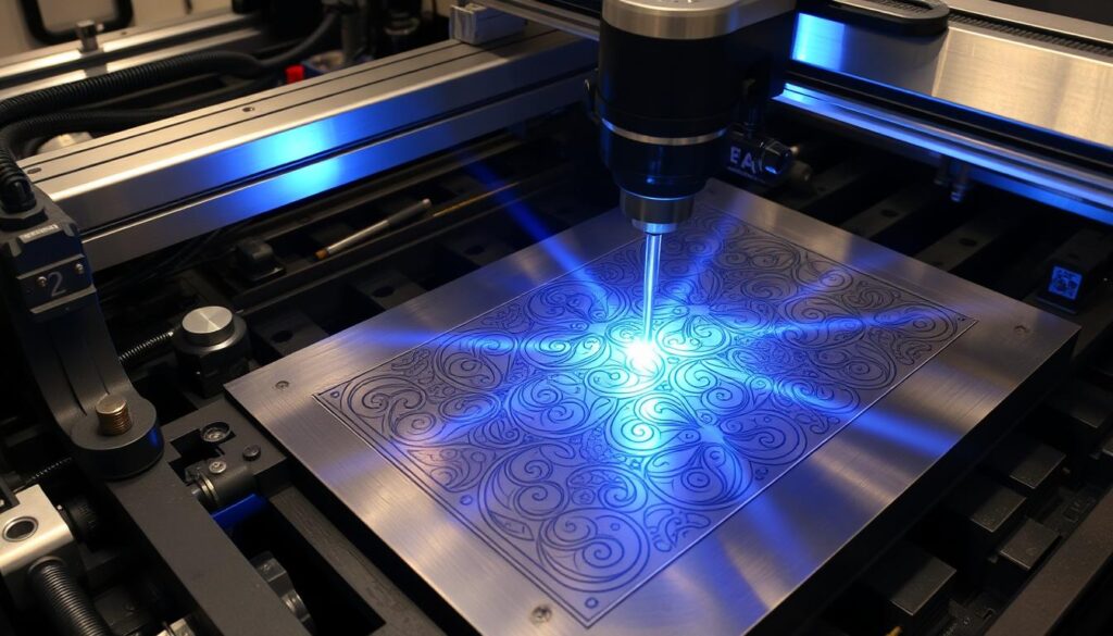 Industrial laser engraving