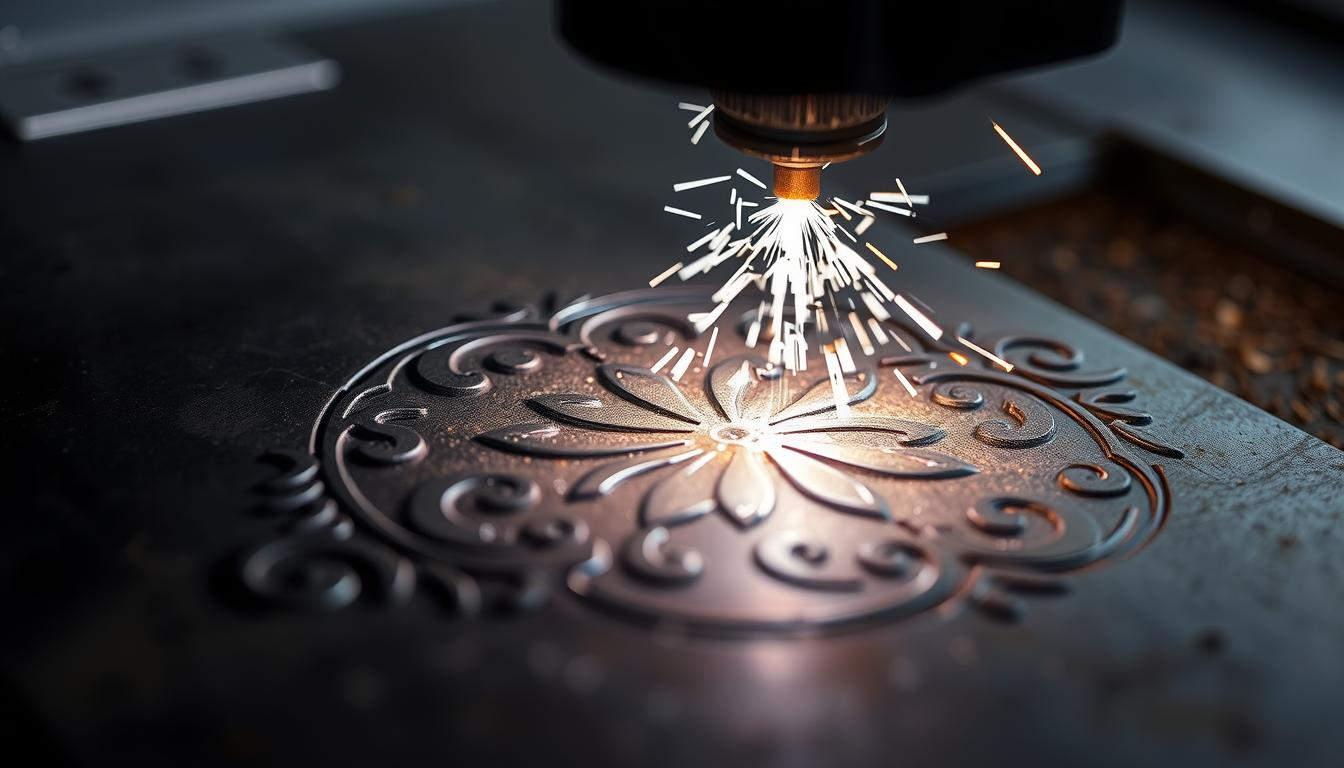 How can engraving time be controlled to achieve optimal results on iron?