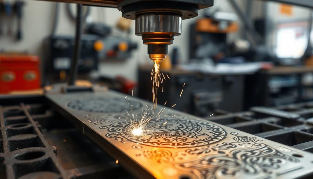 Laser engraving on iron